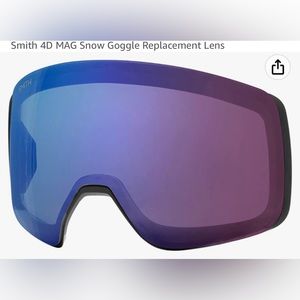 SMITH 4D mag goggle replacement lens chromapop storm yellow flash